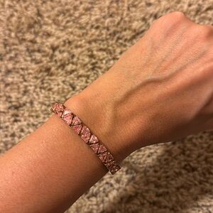 Pink Trilliant Bracelet